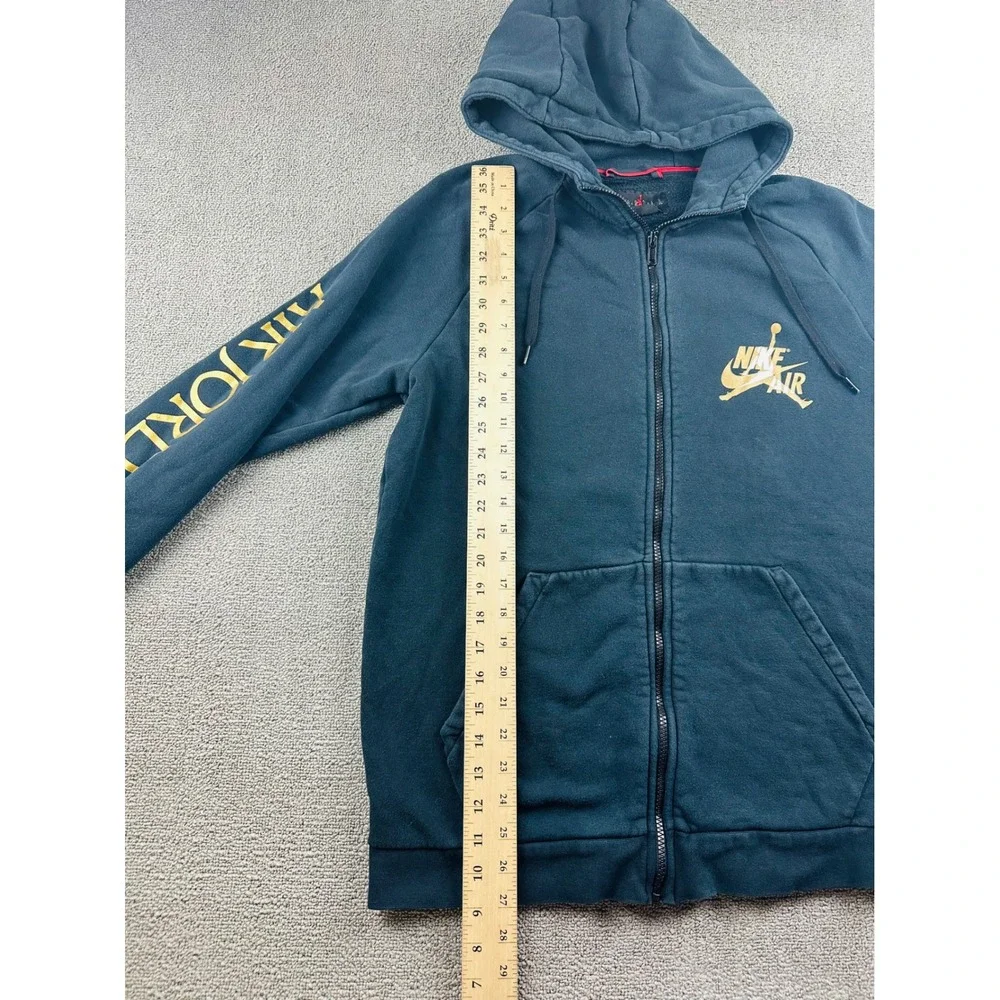 Jordan Jumpman Classics Full‎ Zip Hoodie Men L Blue Fleece Streetwear Athletic